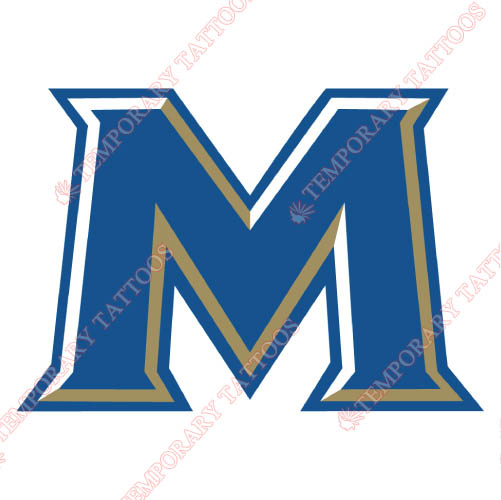Mount St Marys Mountaineers Customize Temporary Tattoos Stickers NO.5214